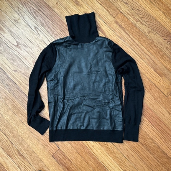 Equipment Leather Sweater - Picture 1 of 5